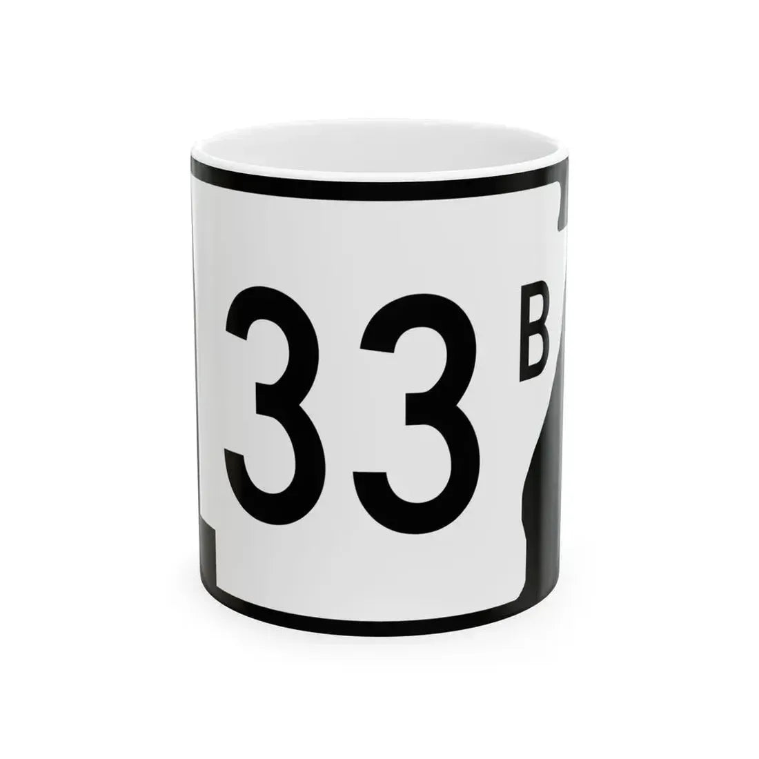 Arkansas 33B (Arkansas) (Road Sign) White Coffee Mug 11oz - Go Mug Yourself