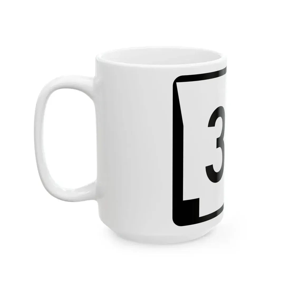 Arkansas 33B (Arkansas) (Road Sign) White Coffee Mug - Go Mug Yourself