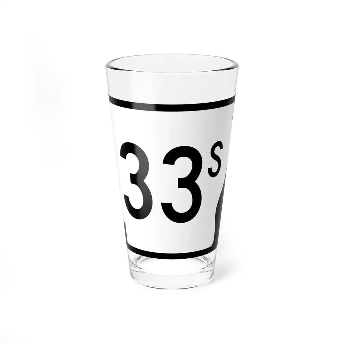 Arkansas 33S (Arkansas) (Road Sign) Pint Glss 16oz 16oz - Go Mug Yourself
