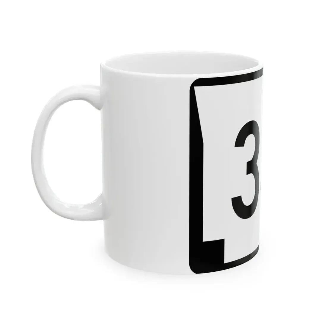 Arkansas 33S (Arkansas) (Road Sign) White Coffee Mug - Go Mug Yourself