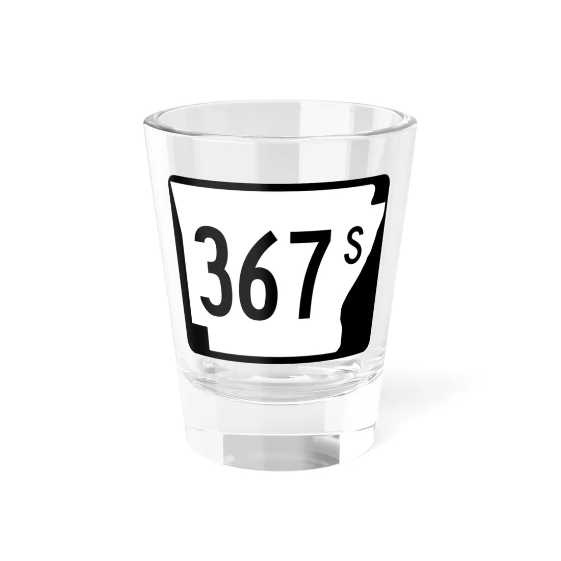 Arkansas 367S (Arkansas) (Road Sign) Shot Glass 1.5oz 1.5oz - Go Mug Yourself