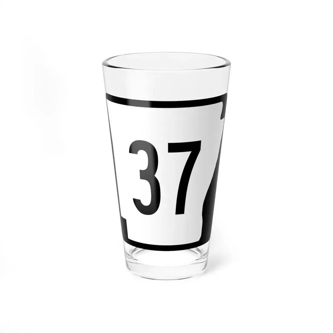 Arkansas 37 (Arkansas) (Road Sign) Pint Glss 16oz 16oz - Go Mug Yourself