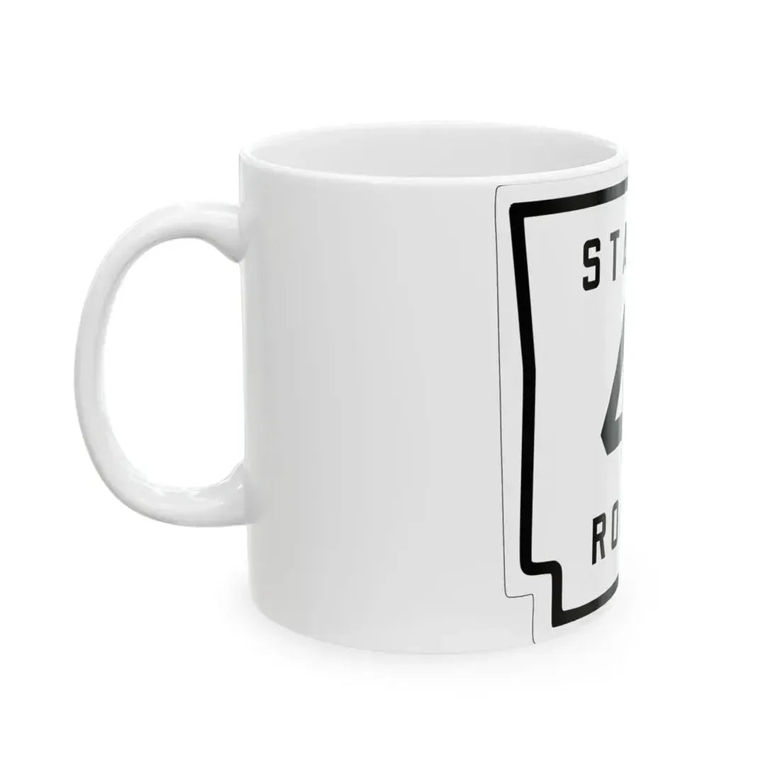 Arkansas 4 1926 (Arkansas) (Road Sign) White Coffee Mug - Go Mug Yourself