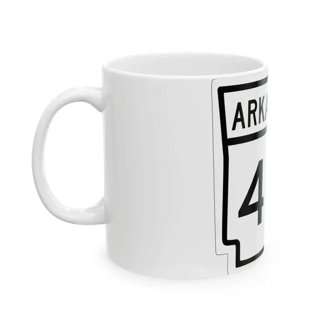 Arkansas 40 1948 (Arkansas) (Road Sign) White Coffee Mug - Go Mug Yourself