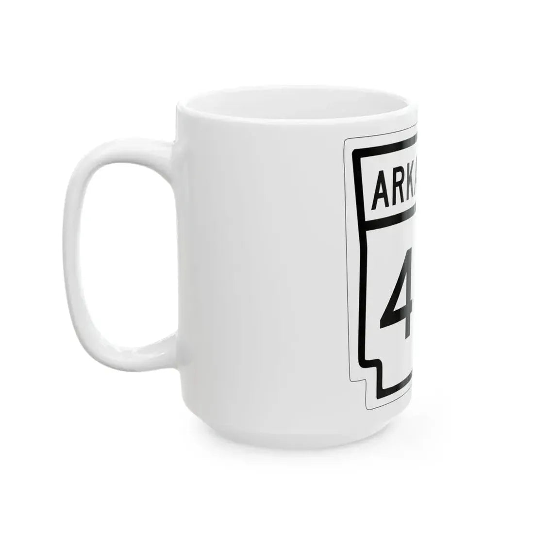 Arkansas 40 1948 (Arkansas) (Road Sign) White Coffee Mug - Go Mug Yourself