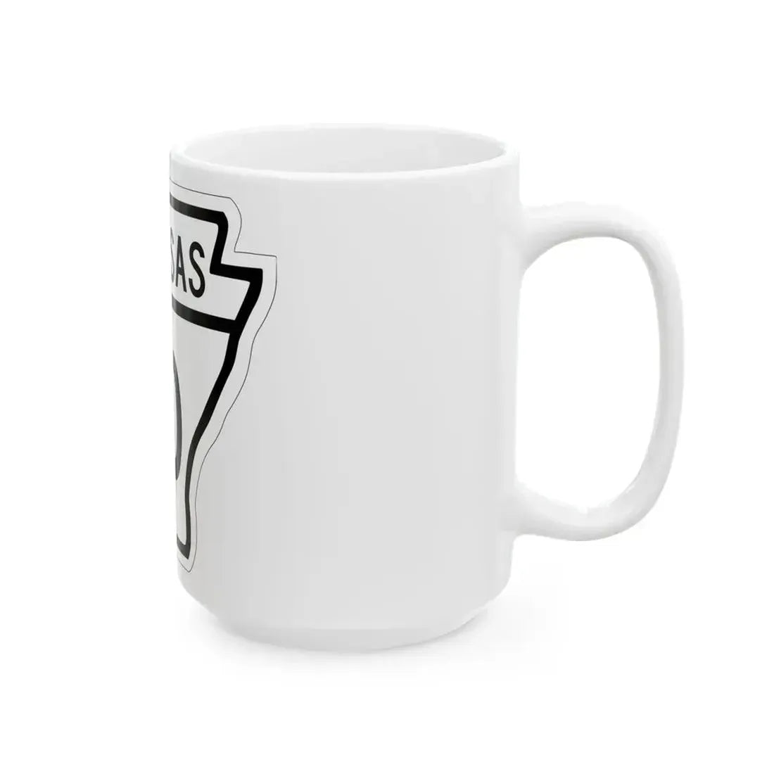 Arkansas 40 1948 (Arkansas) (Road Sign) White Coffee Mug - Go Mug Yourself