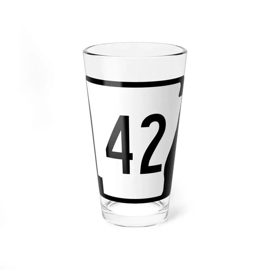Arkansas 42 (Arkansas) (Road Sign) Pint Glss 16oz 16oz - Go Mug Yourself