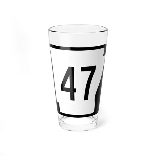 Arkansas 47 (Arkansas) (Road Sign) Pint Glss 16oz 16oz - Go Mug Yourself