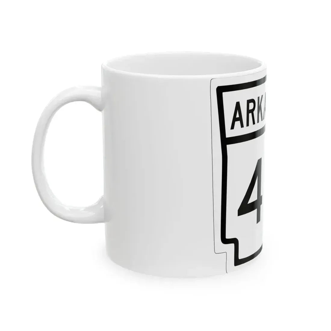 Arkansas 49 1948 (Arkansas) (Road Sign) White Coffee Mug - Go Mug Yourself