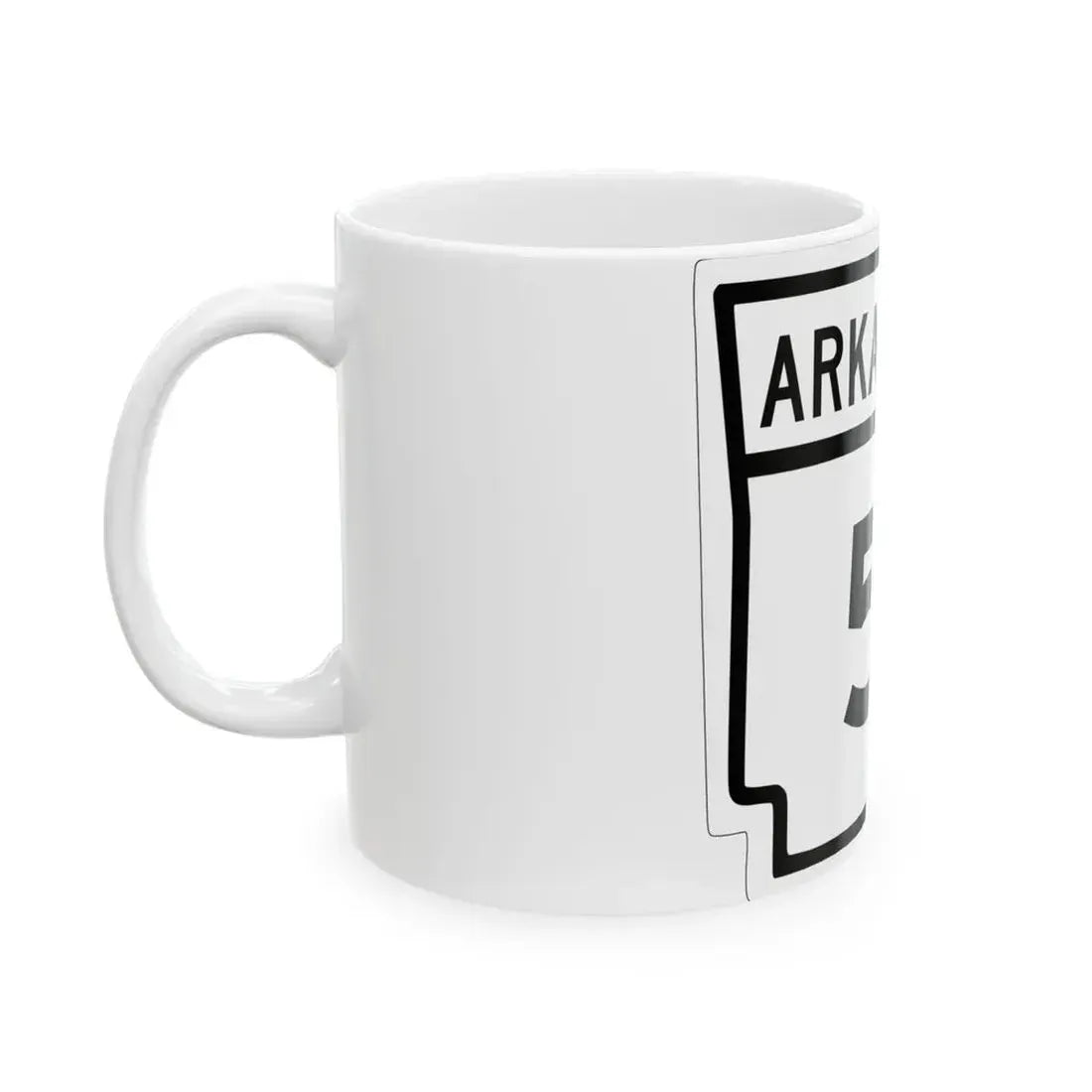 Arkansas 5 1948 (Arkansas) (Road Sign) White Coffee Mug - Go Mug Yourself