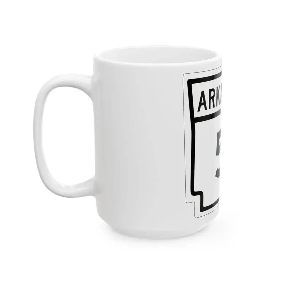 Arkansas 5 1948 (Arkansas) (Road Sign) White Coffee Mug - Go Mug Yourself