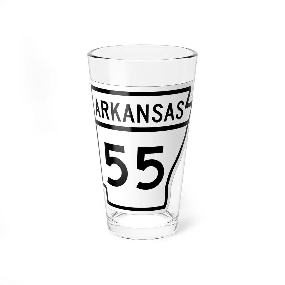 Arkansas 55 1948 (Arkansas) (Road Sign) Pint Glss 16oz 16oz - Go Mug Yourself