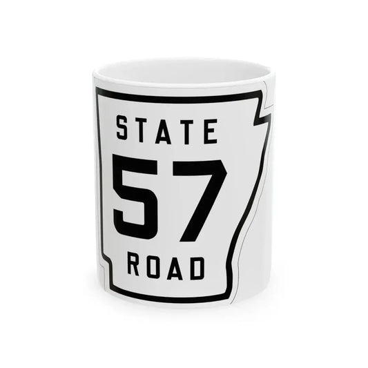 Arkansas 57 1926 (Arkansas) (Road Sign) White Coffee Mug 11oz - Go Mug Yourself