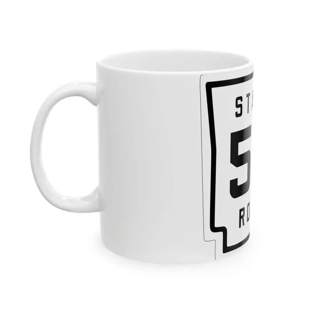 Arkansas 57 1926 (Arkansas) (Road Sign) White Coffee Mug - Go Mug Yourself