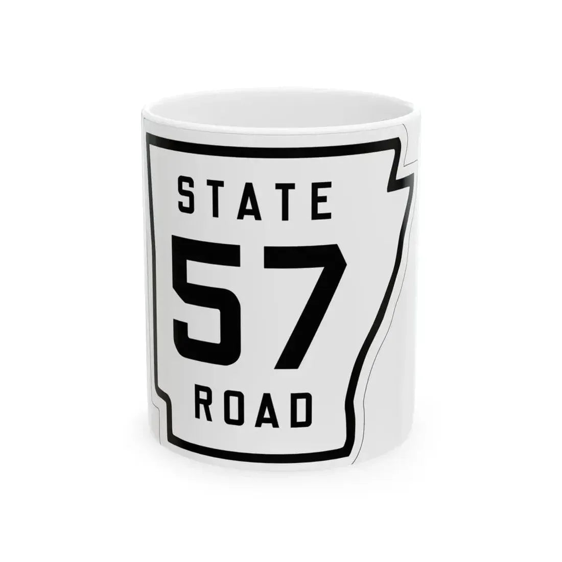 Arkansas 57 1926 (Arkansas) (Road Sign) White Coffee Mug - Go Mug Yourself