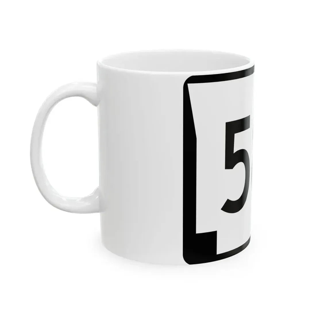 Arkansas 58E (Arkansas) (Road Sign) White Coffee Mug - Go Mug Yourself