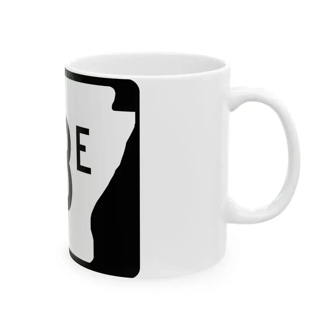 Arkansas 58E (Arkansas) (Road Sign) White Coffee Mug - Go Mug Yourself