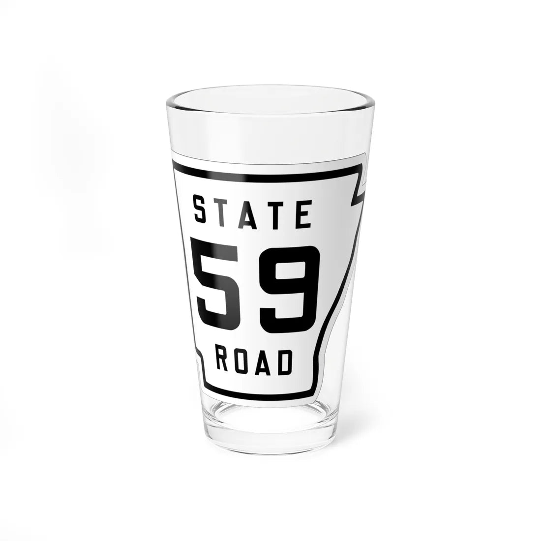 Arkansas 59 1926 (Arkansas) (Road Sign) Pint Glss 16oz 16oz - Go Mug Yourself