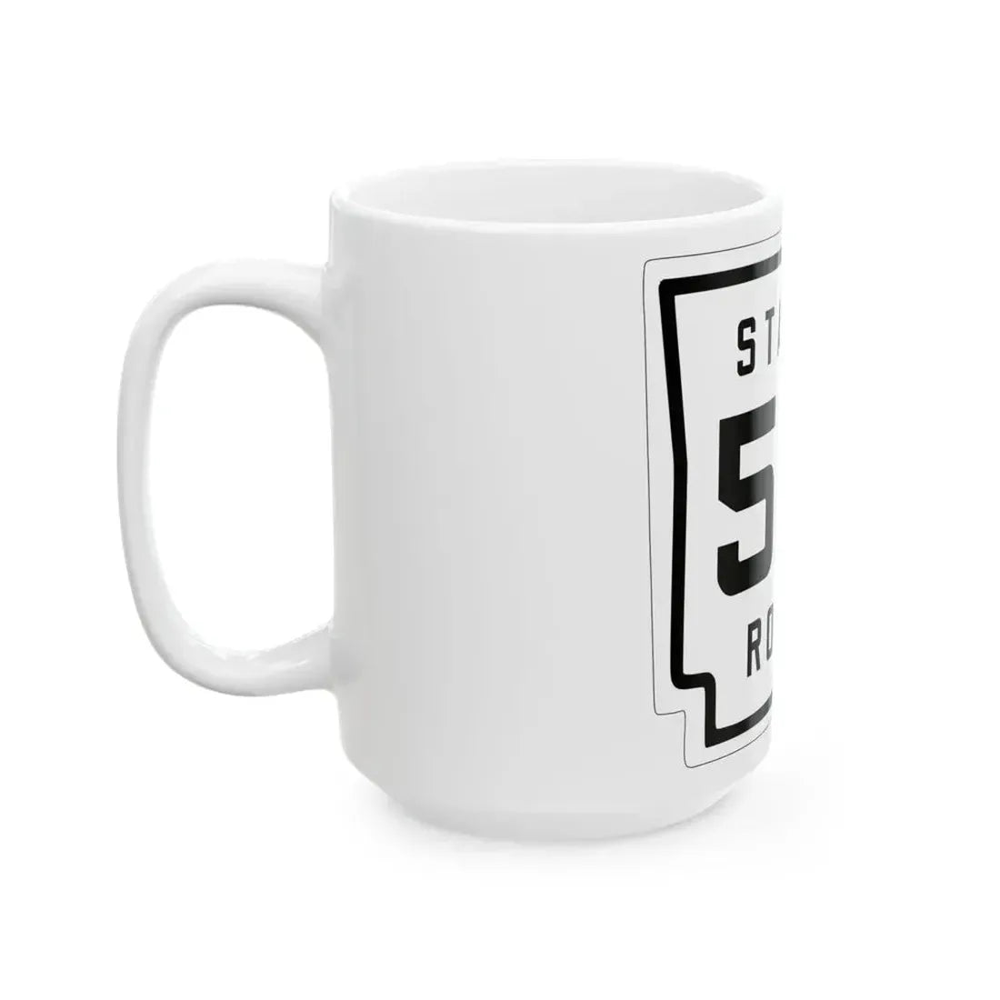 Arkansas 59 1926 (Arkansas) (Road Sign) White Coffee Mug - Go Mug Yourself
