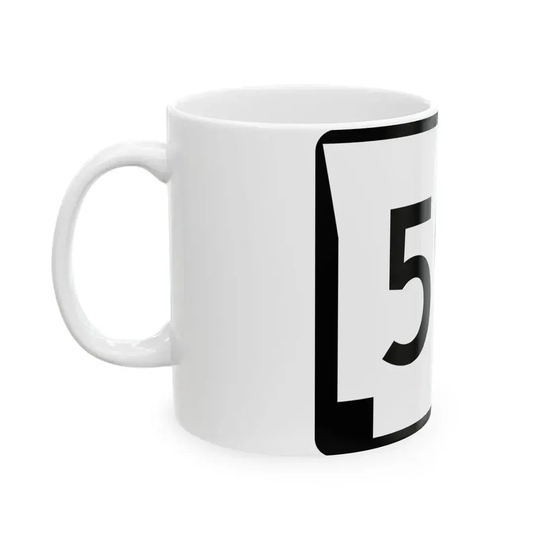 Arkansas 59S (Arkansas) (Road Sign) White Coffee Mug - Go Mug Yourself
