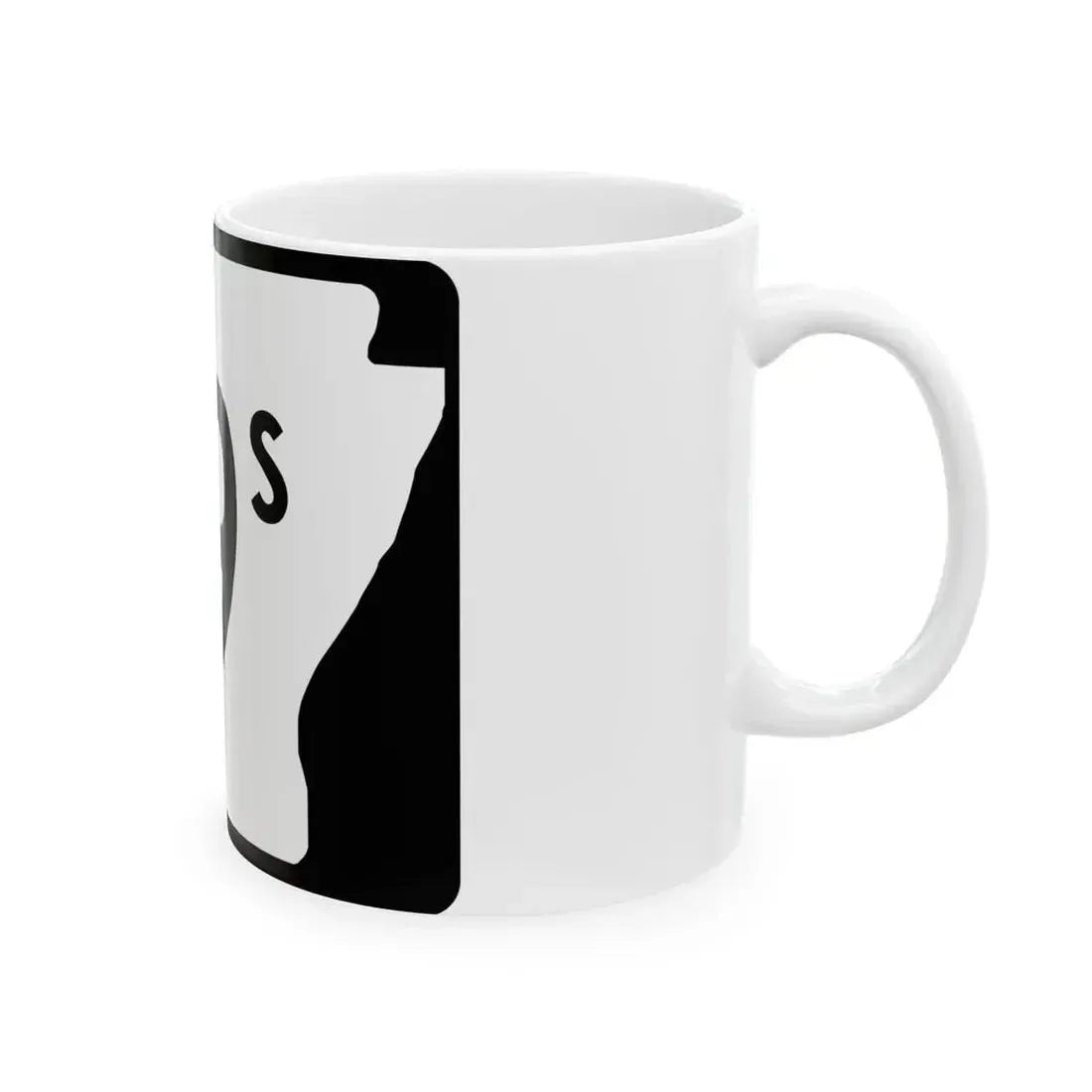 Arkansas 59S (Arkansas) (Road Sign) White Coffee Mug - Go Mug Yourself