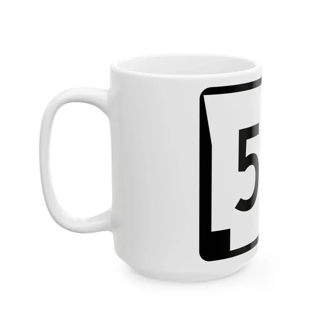 Arkansas 59S (Arkansas) (Road Sign) White Coffee Mug - Go Mug Yourself