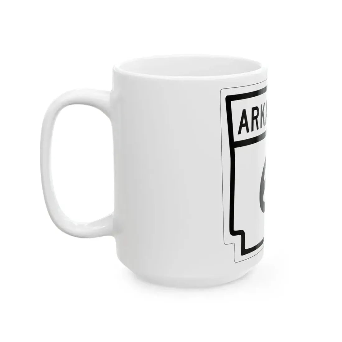 Arkansas 6 1948 (Arkansas) (Road Sign) White Coffee Mug - Go Mug Yourself
