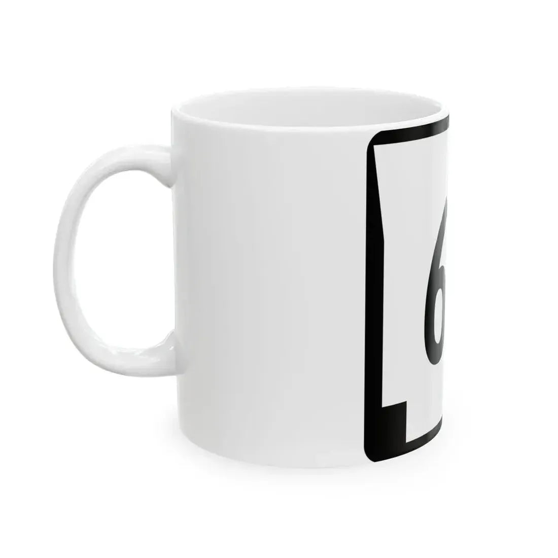 Arkansas 60 (Arkansas) (Road Sign) White Coffee Mug - Go Mug Yourself