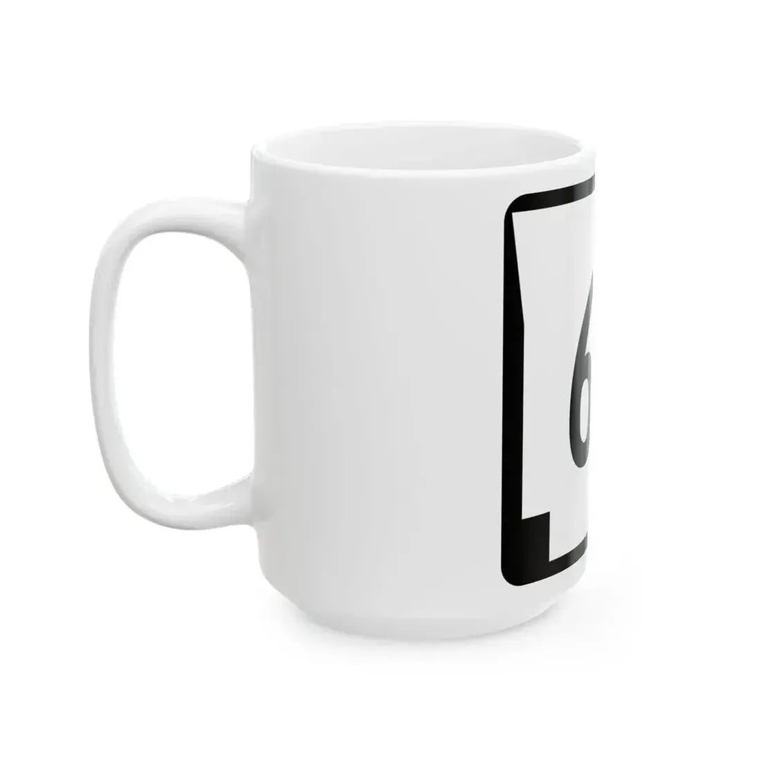 Arkansas 60 (Arkansas) (Road Sign) White Coffee Mug - Go Mug Yourself