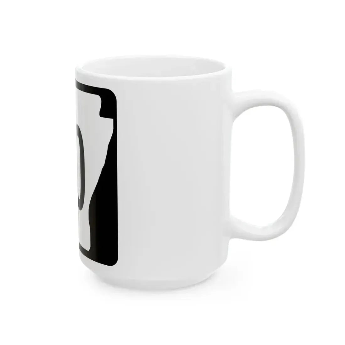 Arkansas 60 (Arkansas) (Road Sign) White Coffee Mug - Go Mug Yourself