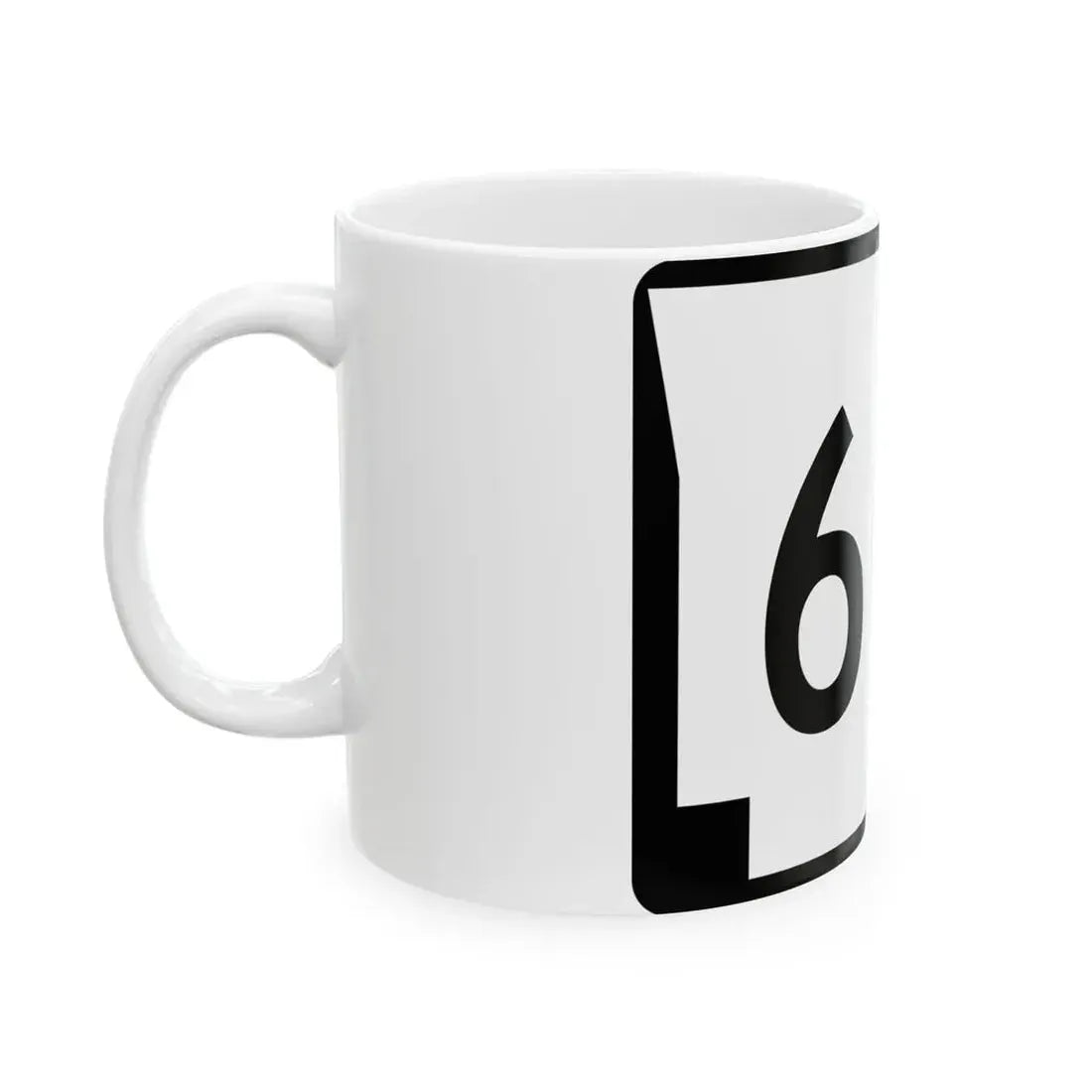 Arkansas 60S (Arkansas) (Road Sign) White Coffee Mug - Go Mug Yourself