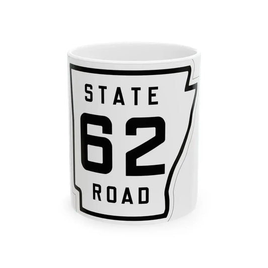 Arkansas 62 1926 (Arkansas) (Road Sign) White Coffee Mug 11oz - Go Mug Yourself