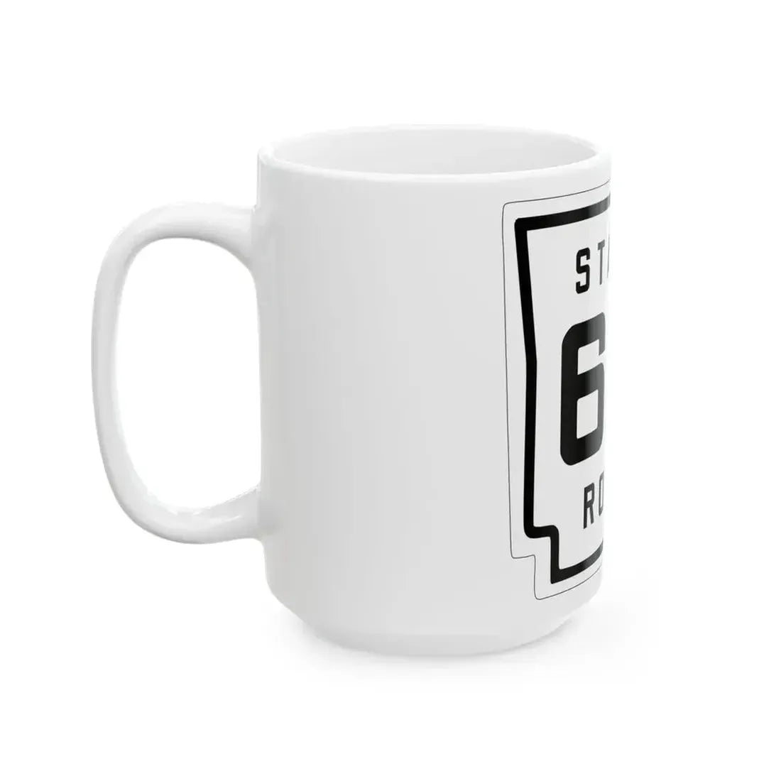 Arkansas 62 1926 (Arkansas) (Road Sign) White Coffee Mug - Go Mug Yourself