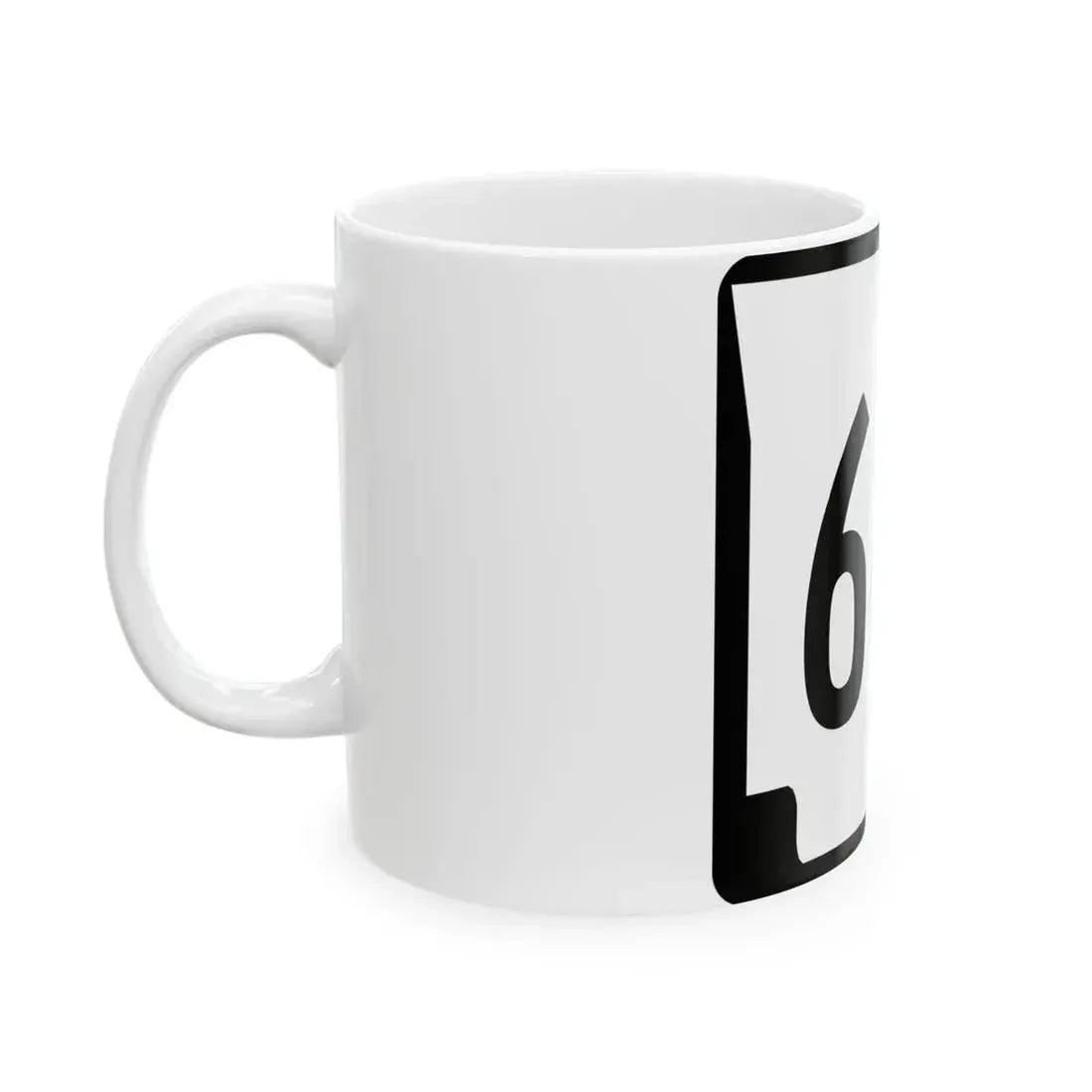 Arkansas 68C (Arkansas) (Road Sign) White Coffee Mug - Go Mug Yourself