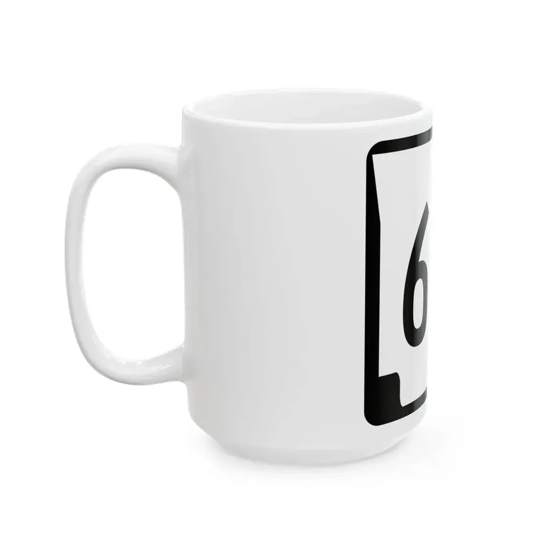 Arkansas 68C (Arkansas) (Road Sign) White Coffee Mug - Go Mug Yourself