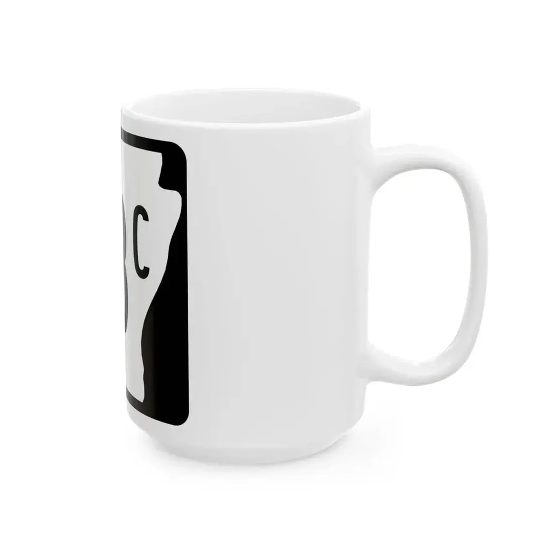 Arkansas 68C (Arkansas) (Road Sign) White Coffee Mug - Go Mug Yourself