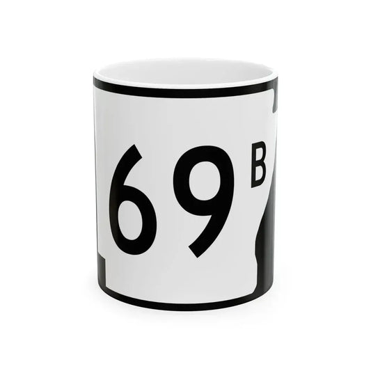 Arkansas 69B (Arkansas) (Road Sign) White Coffee Mug 11oz - Go Mug Yourself