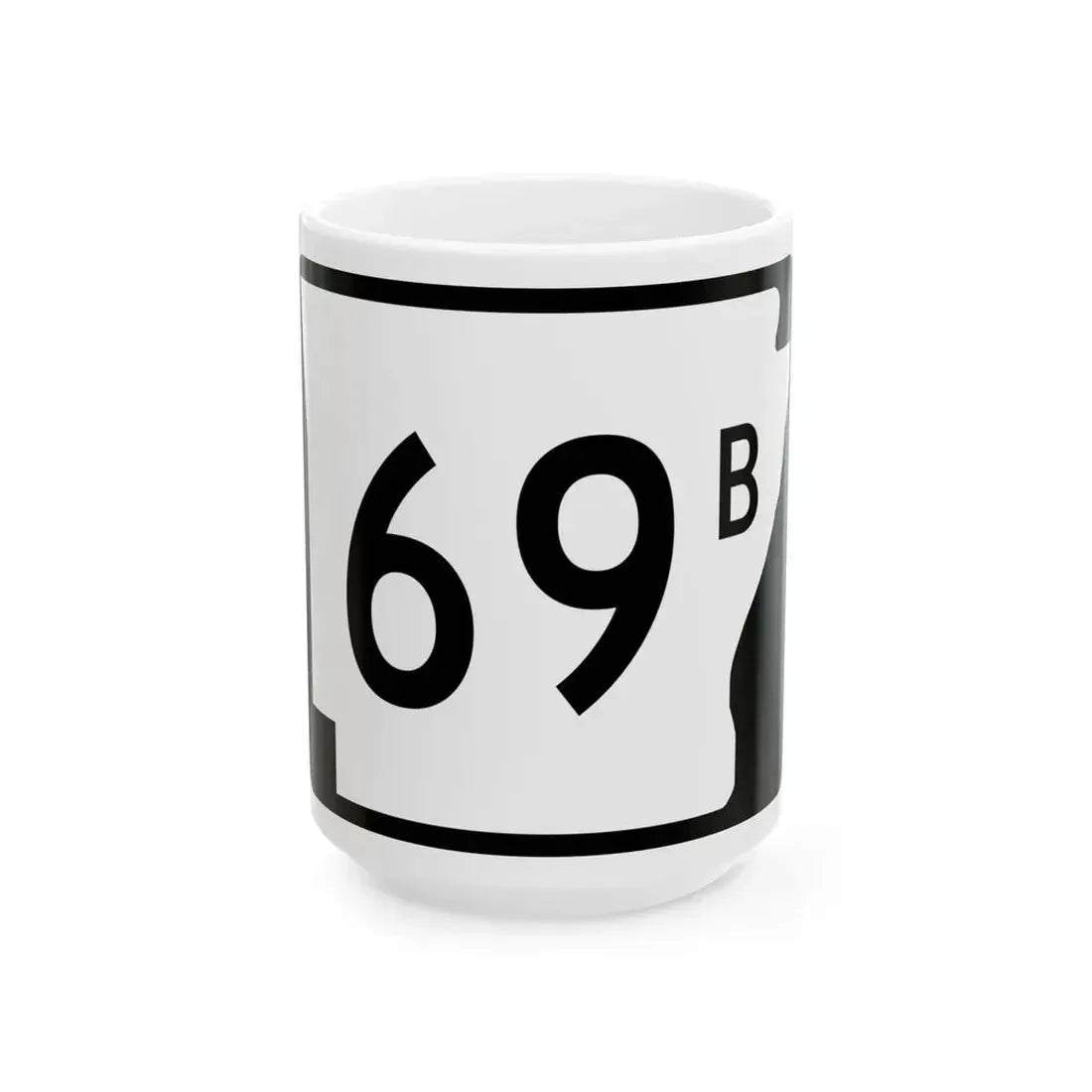 Arkansas 69B (Arkansas) (Road Sign) White Coffee Mug 15oz - Go Mug Yourself