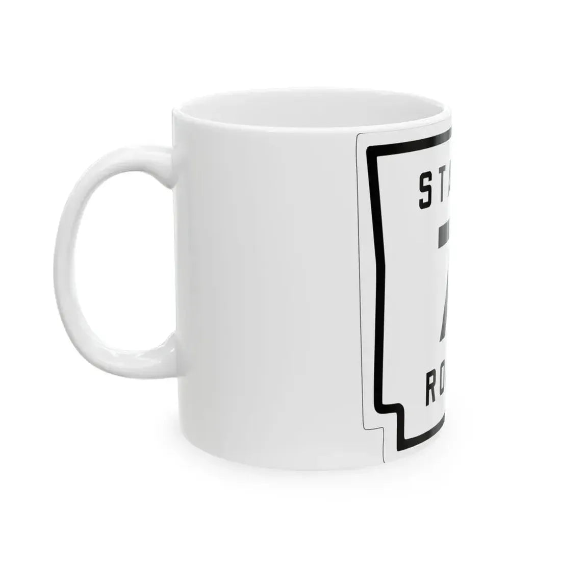 Arkansas 7 1926 (Arkansas) (Road Sign) White Coffee Mug - Go Mug Yourself