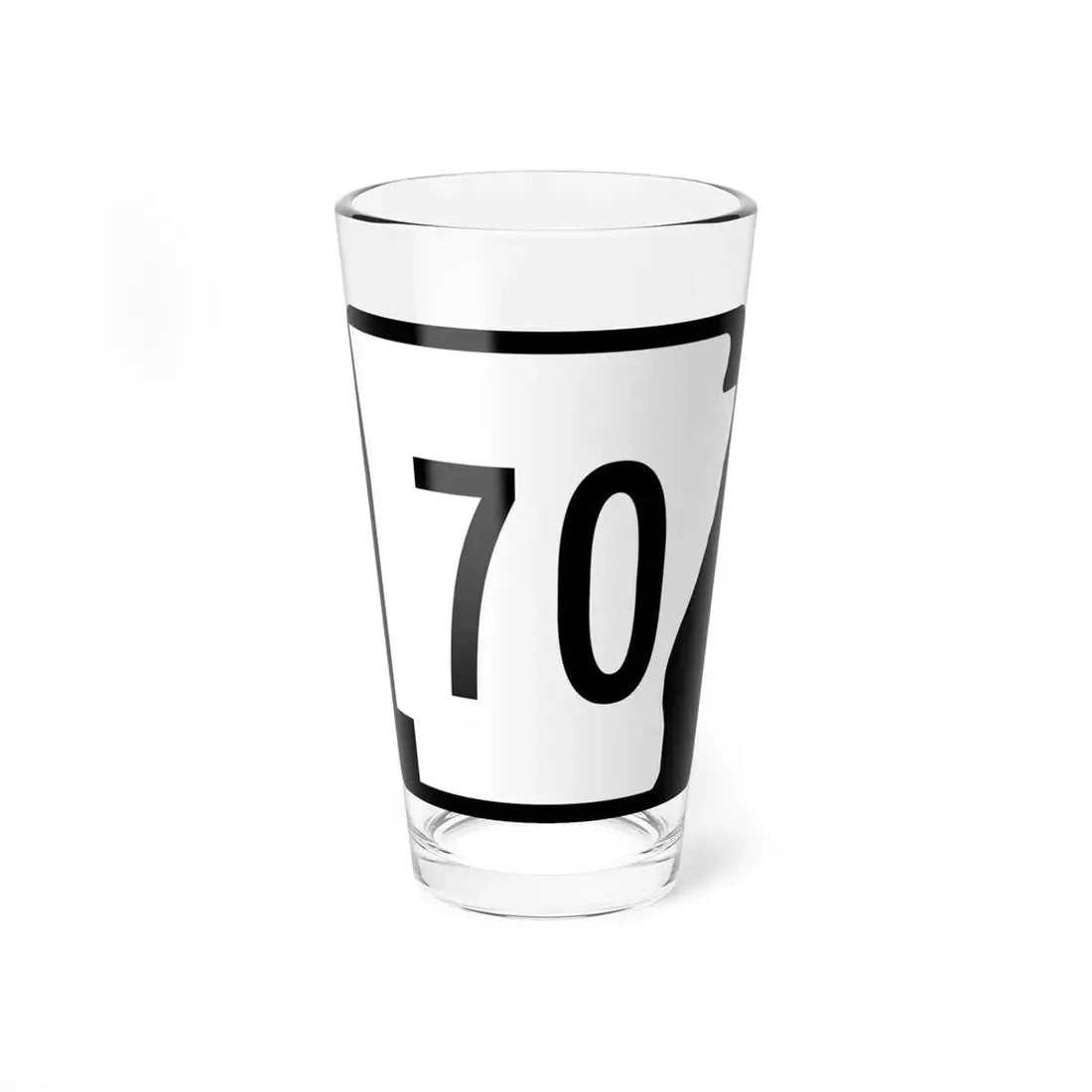 Arkansas 70 (Arkansas) (Road Sign) Pint Glss 16oz 16oz - Go Mug Yourself
