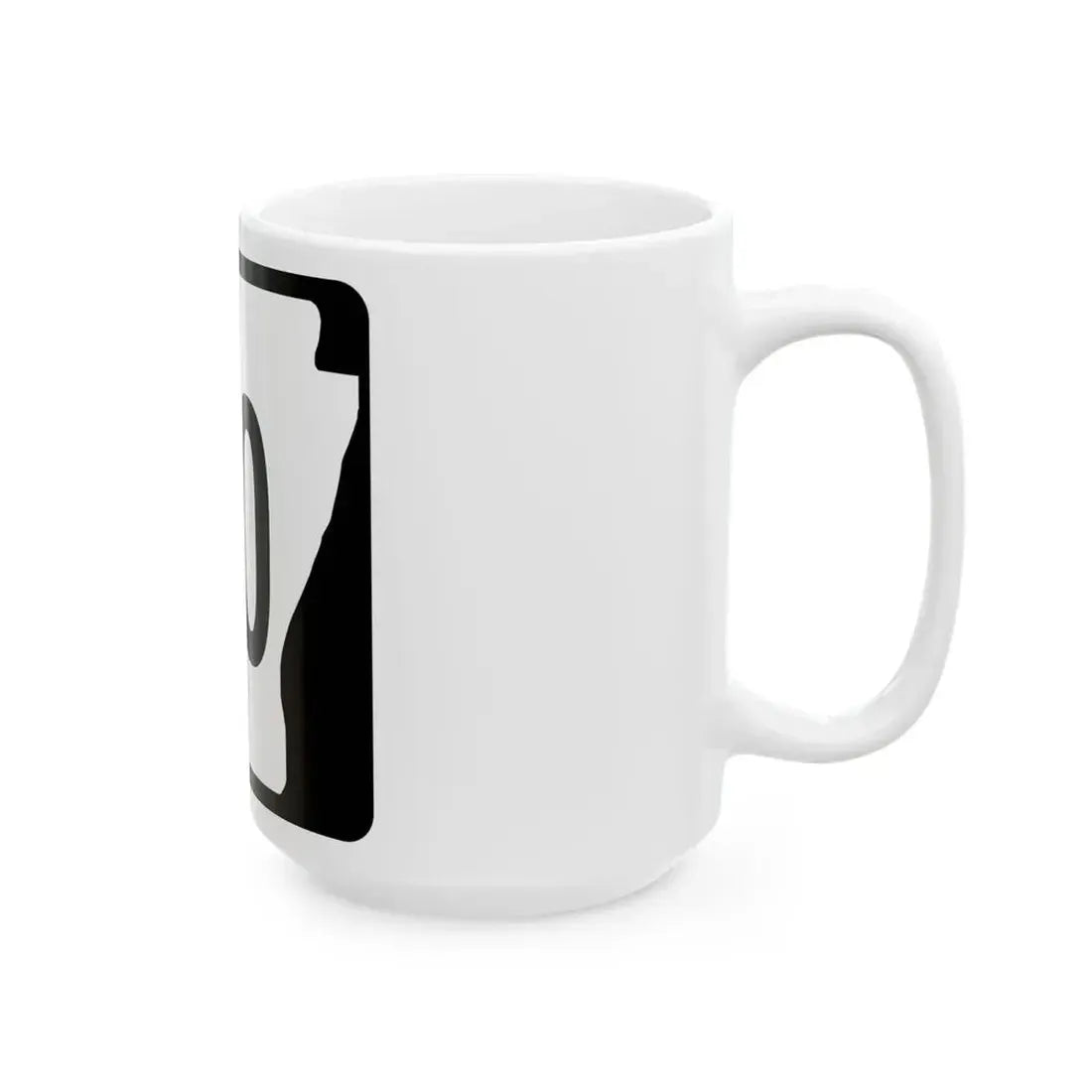 Arkansas 70 (Arkansas) (Road Sign) White Coffee Mug - Go Mug Yourself