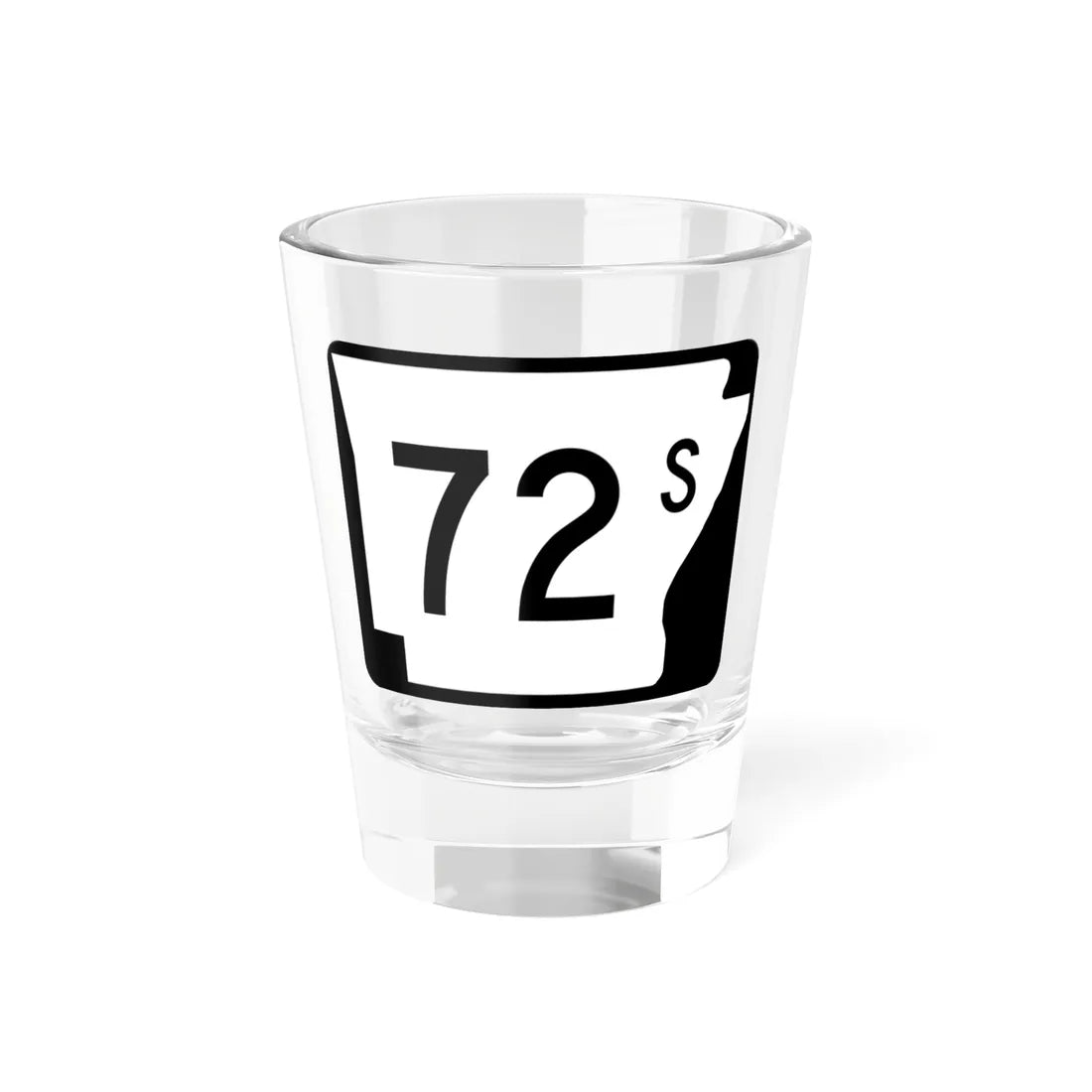 Arkansas 72S (Arkansas) (Road Sign) Shot Glass 1.5oz 1.5oz - Go Mug Yourself