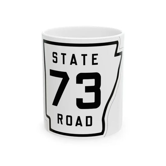 Arkansas 73 1926 (Arkansas) (Road Sign) White Coffee Mug 11oz - Go Mug Yourself