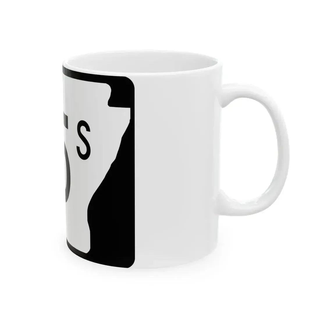 Arkansas 75S (Arkansas) (Road Sign) White Coffee Mug - Go Mug Yourself