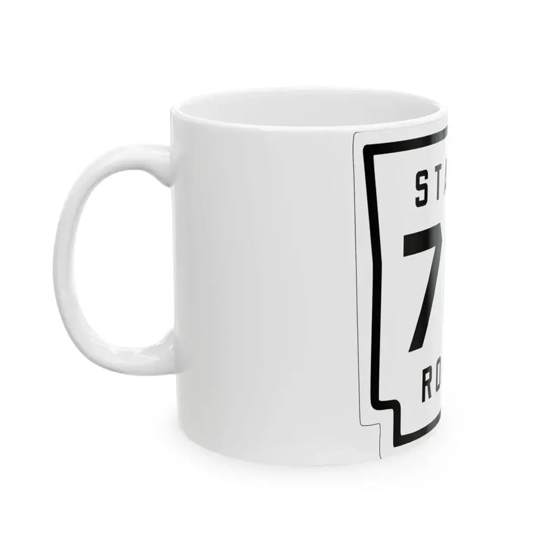 Arkansas 76 1926 (Arkansas) (Road Sign) White Coffee Mug - Go Mug Yourself