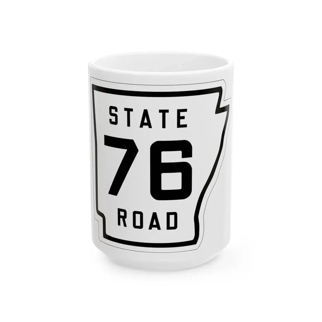 Arkansas 76 1926 (Arkansas) (Road Sign) White Coffee Mug - Go Mug Yourself
