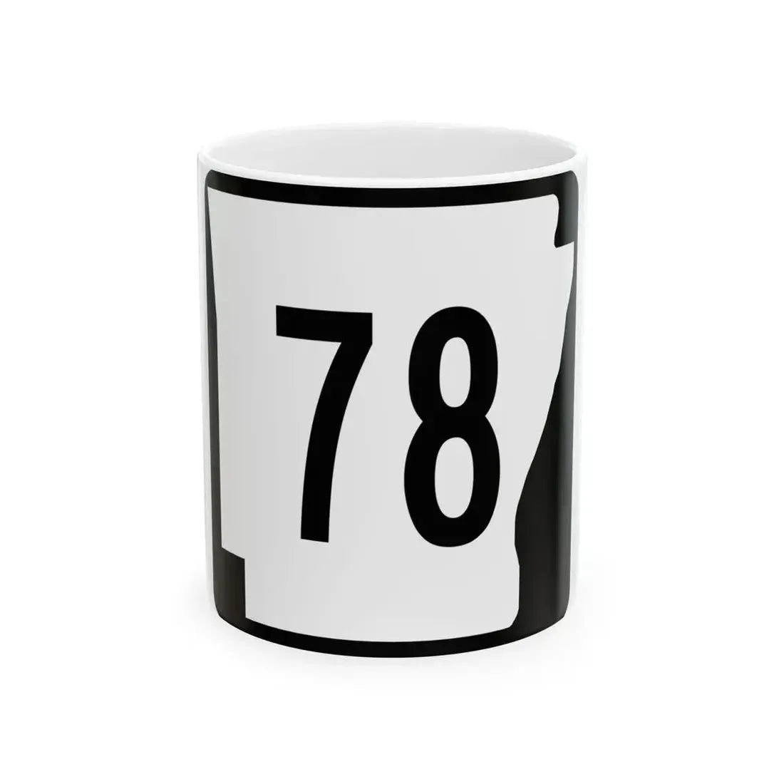 Arkansas 78 (Arkansas) (Road Sign) White Coffee Mug 11oz - Go Mug Yourself