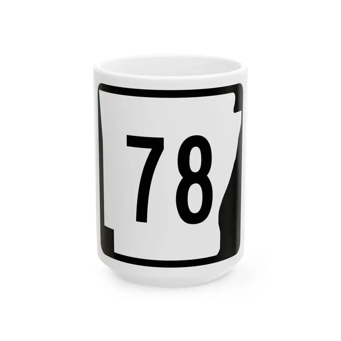 Arkansas 78 (Arkansas) (Road Sign) White Coffee Mug - Go Mug Yourself