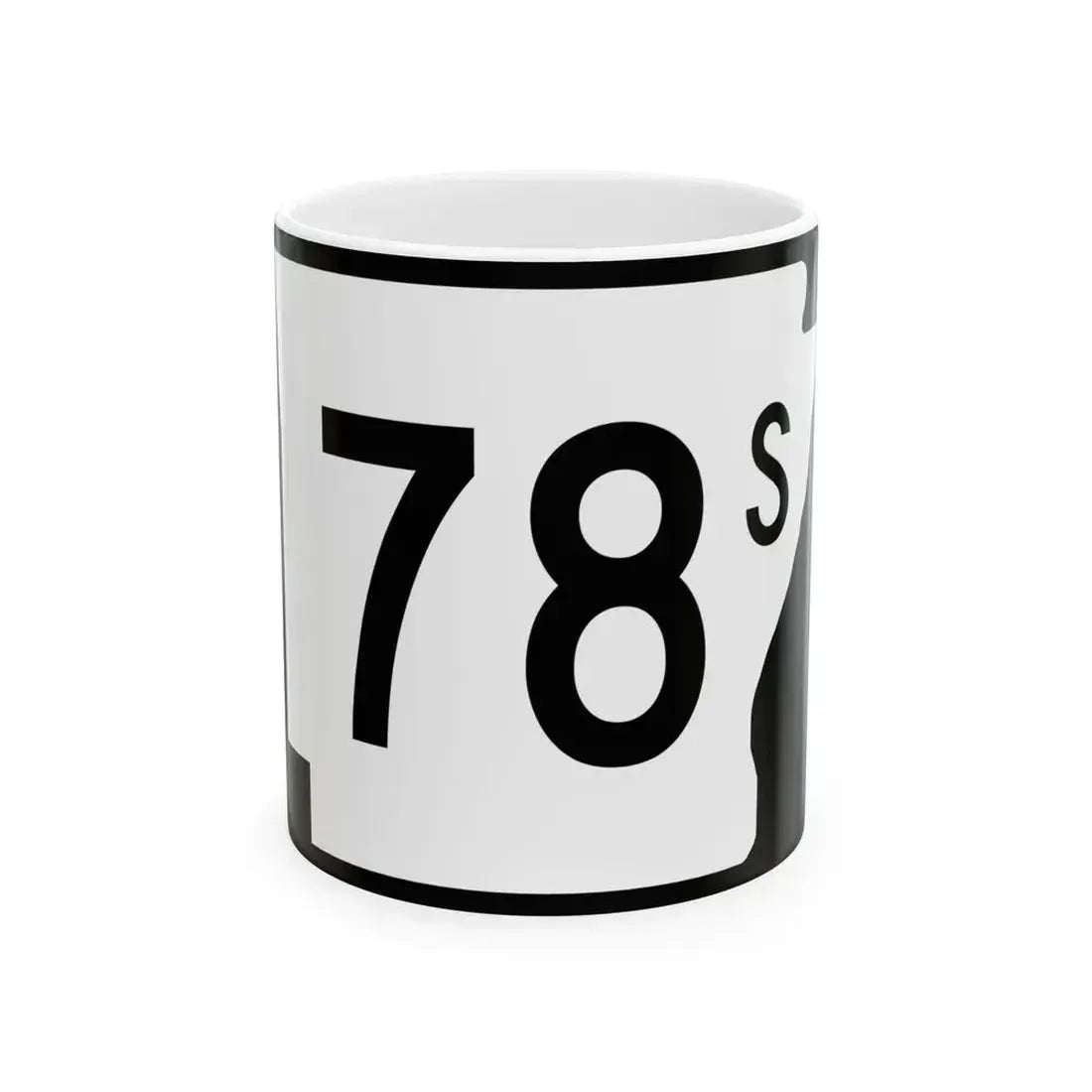 Arkansas 78S (Arkansas) (Road Sign) White Coffee Mug 11oz - Go Mug Yourself