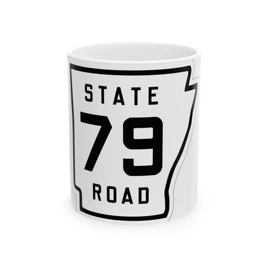 Arkansas 79 1926 (Arkansas) (Road Sign) White Coffee Mug 11oz - Go Mug Yourself